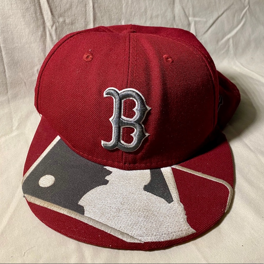 MLB Boston Red Sox OG Flat Brim Hat Cap Baseball